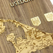 Insel Usedom  (Detail-Ansicht zur besseren Erkennbarkeit ohne Rahmen)