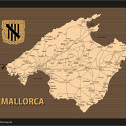 Mallorca (Ansicht als Vektorgrafik)