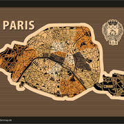  Französische Hauptstadt Paris (Ansicht als Vektorgrafik)