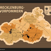 Bundesland 'Mecklenburg-Vorpommern' ( Ansicht als Vektorgrafik)