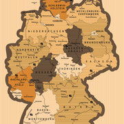 Bundesrepublik Deutschland (Ansicht als Vektorgrafik)