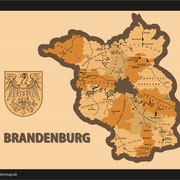 Bundesland 'Brandenburg' (Ansicht als Vektorgrafik)