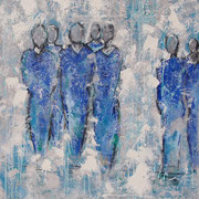 Wandbild "Come Together" - 70x90x4,5 cm (gerahmt mit Schattenfuge)