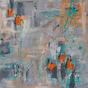 Wandbild "Orange" - 80x80x3,5 cm - verkauft