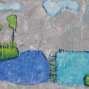 Wandbild "Rain" - 100x80x4,5 cm