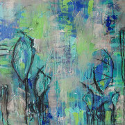 Wandbild "Inbetween" - 80x80x4 cm