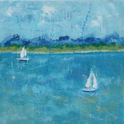 Wandbild "Sanfte Brise" - 60x60x4,5 cm 