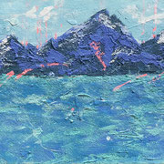Wandbild "Gipfeltreffen" - 130x60x4,5 cm
