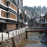 銀山温泉風景