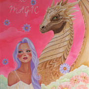 "Be Magic", Acryl auf Leinwand, 2024, 100 x 80 cm