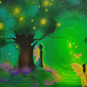 "Zauberwald", Acryl auf Leinwand, 2022, 40 x 50 cm