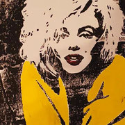 "MARILYN MONROE", Linolschnitt, Foto: Angelika Reiter