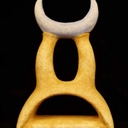"Zwilling", Keramik,Tempera H 40cm_Foto: Friedlinde Hüther 