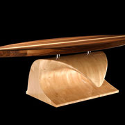 Surfboard-table, Am.Walnut & Maple