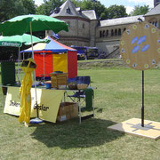 Infostand des Imkervereins Goslar kurz nach dem Aufbau.