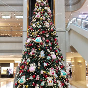 羽田空港の吹き抜けロビーには大きな聖樹がまぶしかったです。　　　　・空港の聖樹の何とまぶしかり(和良)