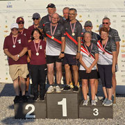 Kategorie Seniorenmannschaften (Zählspiel): 1. 1. AGC Gumpoldskirchen, 2. MGC Hole in One, 3. SV OMV Gänserndorf