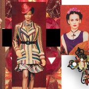 Michèle Jarry des Loges, for Louis Féraud's , Christian Lacroix's et Nina Ricci's fashion shows