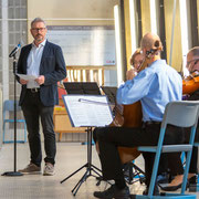  "Herbst zeit los" - Konzert mit Streichquartett“ - LUcation - Ehemaliges Hallenbad Nord Foto: Martin H. Hartmann