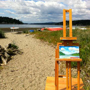 The Salish Sea offers endless opportunities for plein air painting