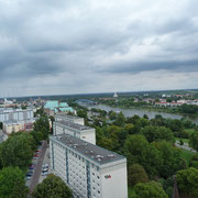 Panoramablick vom Turm der Marien Kirche.