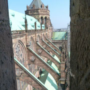 Während des Aufstieges auf den Turm des Münsters