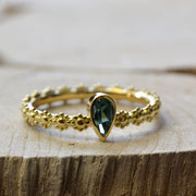 Goldring mit Turmalin (auf Lager)