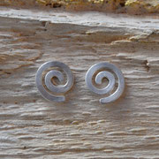 Spiralohrstecker aus Silber