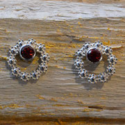 Silberohrstecker mit Turmalin