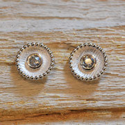 Silberohrstecker mit Brillanten