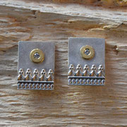 Silber mit Brillanten in Gelbgold (auf Lager)