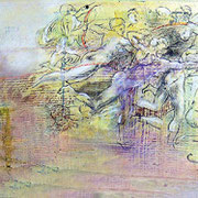 Michaelsparade II... 185  x 44 cm lack auf holz