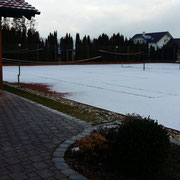 Winter am Tennisplatz