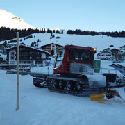 Pistenbully 100, Beginn Langlaufloipe