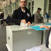 Stimmabgabe im Wahlbüro Winterthur-Altstadt (05.03.2018)