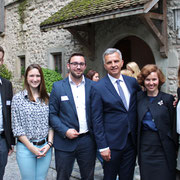 Mit Bundesrat Didier Burkhalter auf Schloss Rapperswil (2015)