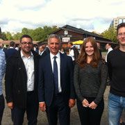Mit Bundesrat Didier Burkhalter am Tag der FDP in Zug (2014)