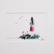 "Girl in the garden", 15 x 21 cm, Aquatint on paper