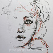 Portrait, 21 x 29,7 cm, pencils on paper