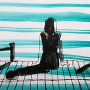 "Lake", 15 x 21 cm,  Aquatint on paper, Sold