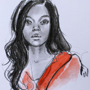 Portrait, 21 x 15 cm,  Aquatint on paper