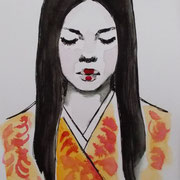 Portrait, 21 x 15 cm,  Aquatint on paper