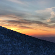 上富良野方面の夕焼け