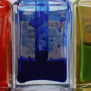 Cinco colores 2010 || Óleo sobre tabla, 43X140 cm.