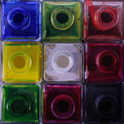 Nueve colores 2011 || Óleo sobre tabla, 109X109 cm.