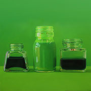 Green  2019 || Óleo sobre tabla. 100 X 100 cm.