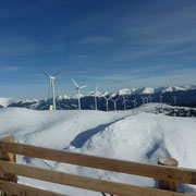 die Windräder stehen still - sehr selten im Lachtal