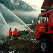 Feuerwehrübung Wohnanlage Hintertal 1993