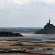 Mont saint Michel et tombelaine vue de la pointe de Champeaux