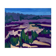 Heide - 12x14 - Gouache on paper - 2024 - Available
